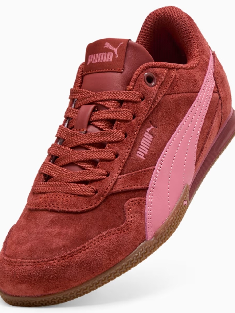 Puma Women's Bella Donna Suede Sneaker in Red/Pink